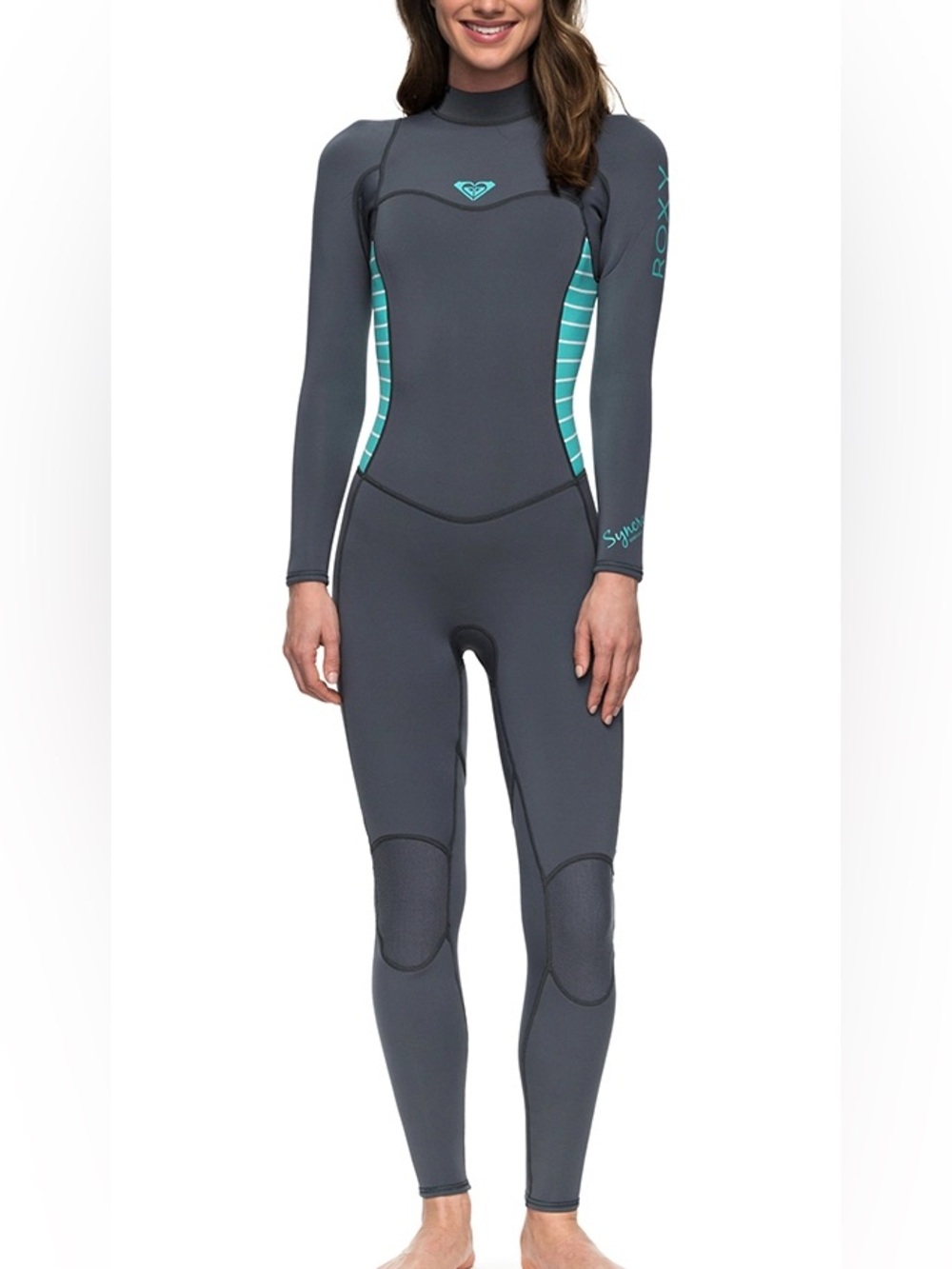 Roxy women's f'n lite synchro wetsuit neoprene gray size 6